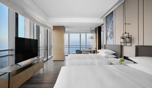 Deluxe Double Room with Two Double Beds and City View