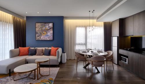 Two-Bedroom Corner Suite with King and Single Bed