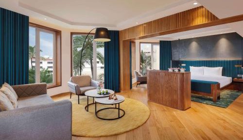 Executive Suite King Bed Ocean View with Complimentary Two Way Airport Transfers, Happy Hours from 6pm to 8pm IMFL Brands at Premier Lounge