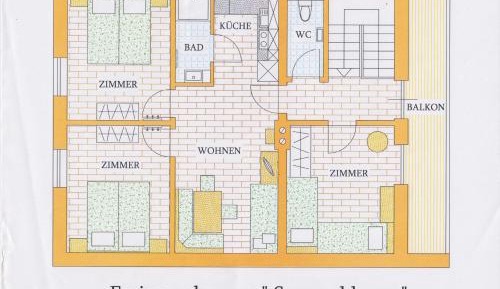 Three-Bedroom Apartment with Balcony