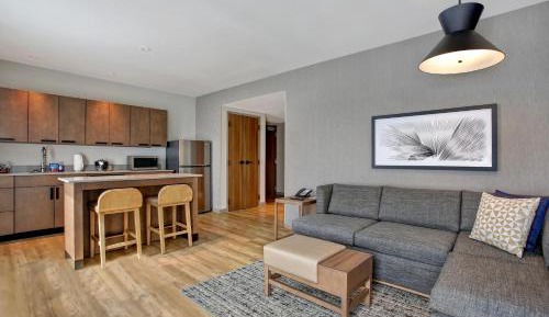 One-Bedroom King Suite with Sofa Bed and Kitchen