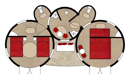 Two-Bedroom Bungalow with Terrace