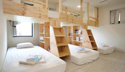 Single Bed in Male Dormitory Room with Shared Bathroom