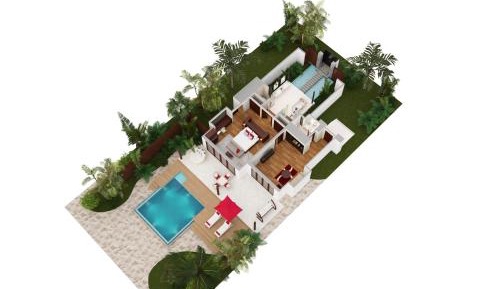 Family Beach Pool Villa