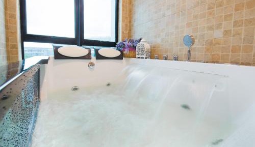 Family Room with Hot Tub