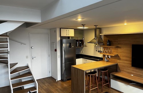 Itaim Bibi Apartment | Flat Duplex com Serviço de Camareira ao Lado do Parque Ibirapuera