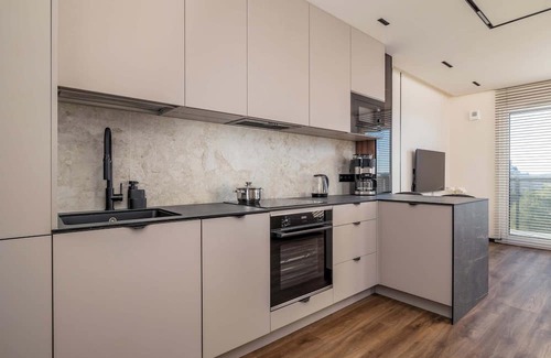 Tychy Apartment | Al. Bielska 129 Tychy | Air Conditioned Studio with Parking and Mountain View