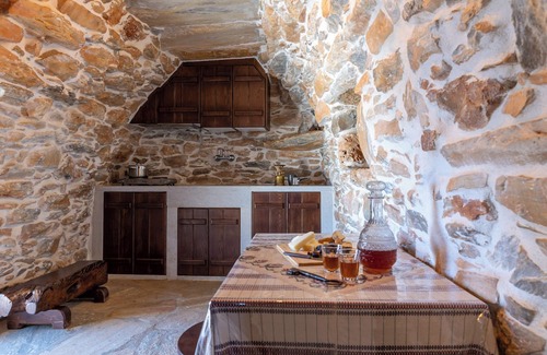 Naxos House | Mitatos Ancient Cave Retreat - Patio with SeaViews