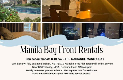 Malate Condo | 🌅 Staycation at Manila Bay | Pet-Friendly Premium Condos w/Pool & Netflix