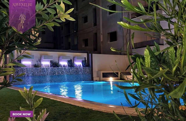 Daph Flat with pool & gym