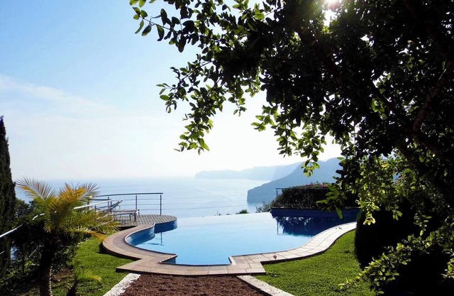 Luxury and Private Mediterranean seafront Villa with spectacular Sea Views.