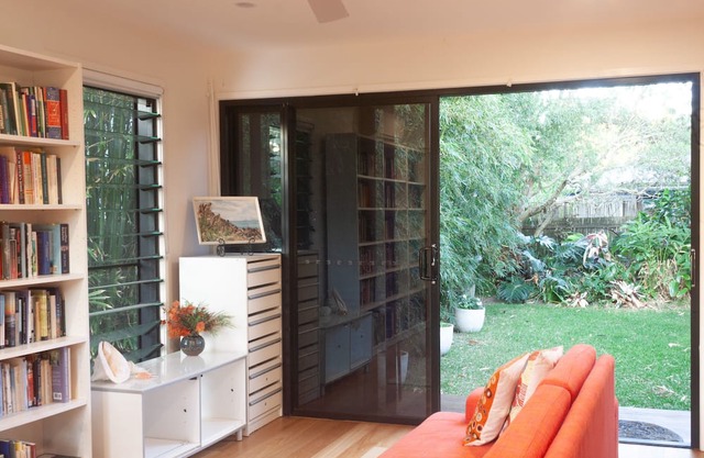 Stroll 500 metres from apartment to surf beach